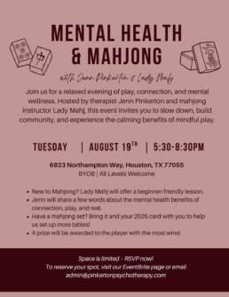 Mental Health & Mahjong Aug 19