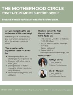 The Motherhood Circle Every Monday