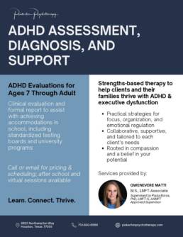 ADHD Assessment, Diagnosis, and Support