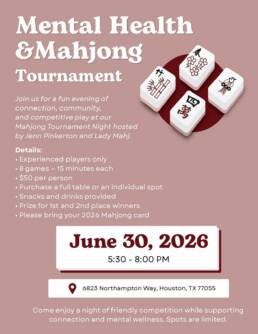 Mental Health and Mahjong